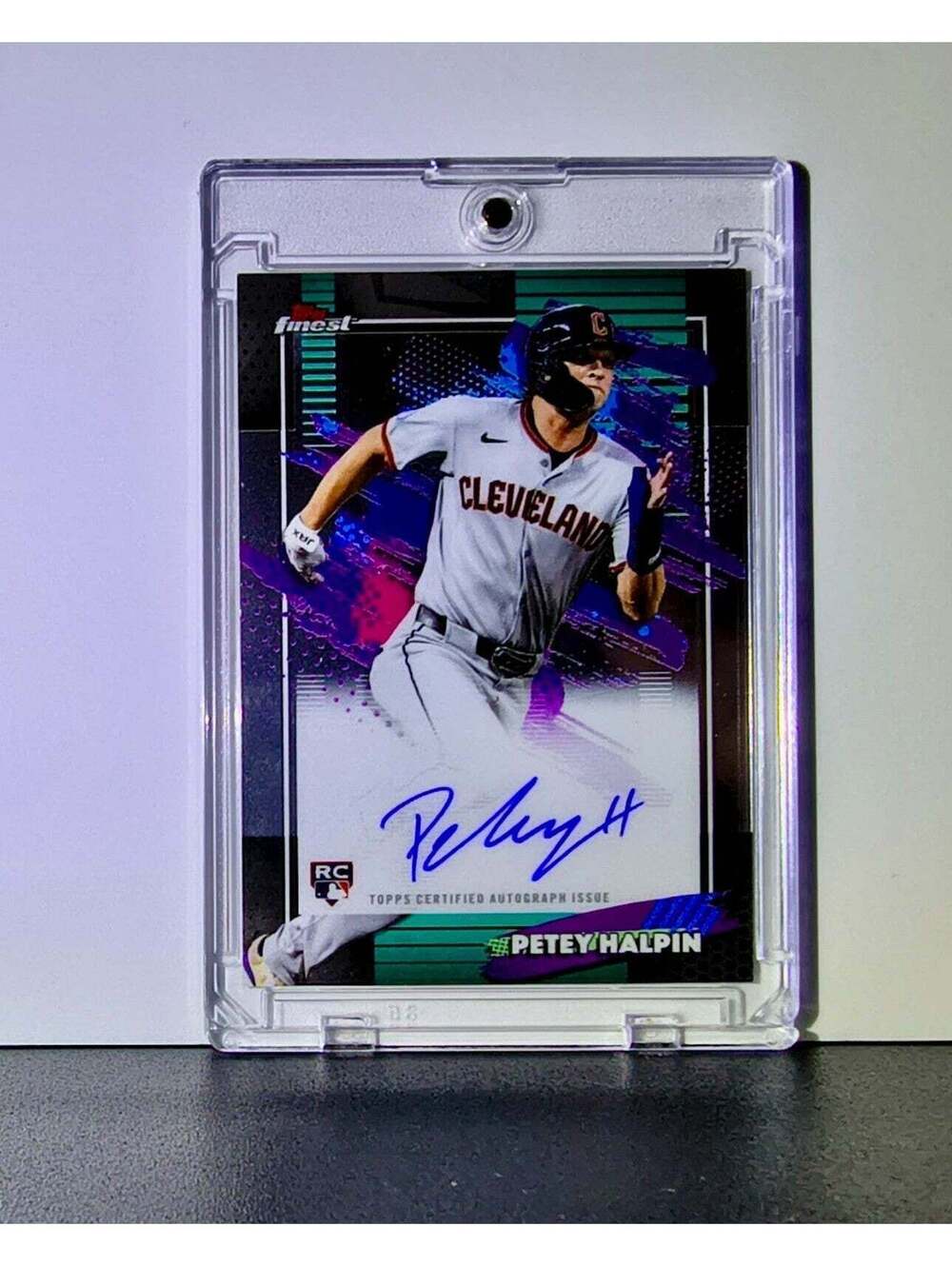 Petey Halpin Rookie 2026 MLB Topps Finest #FA-PH Auto Baseball Card Guardians